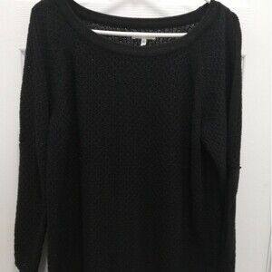 Maurice Black Glitter Sweater with Arm Key Holes